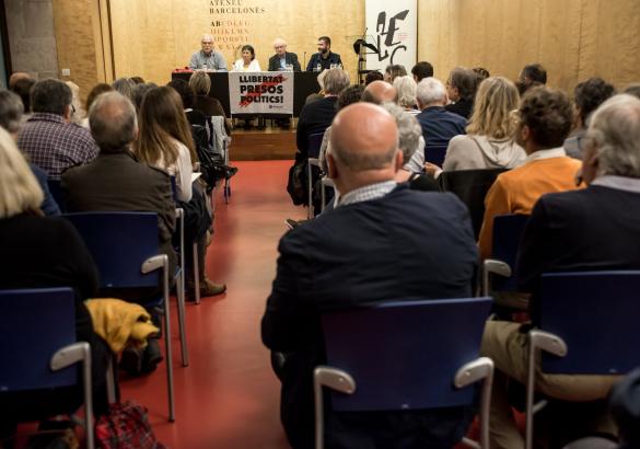 Celebració del Premi Jaume Fuster a Francesc Parcerisas